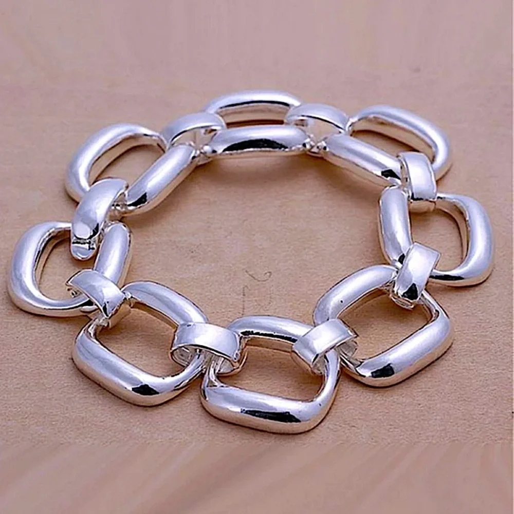 Chain Link Sterling Silver Bracelet